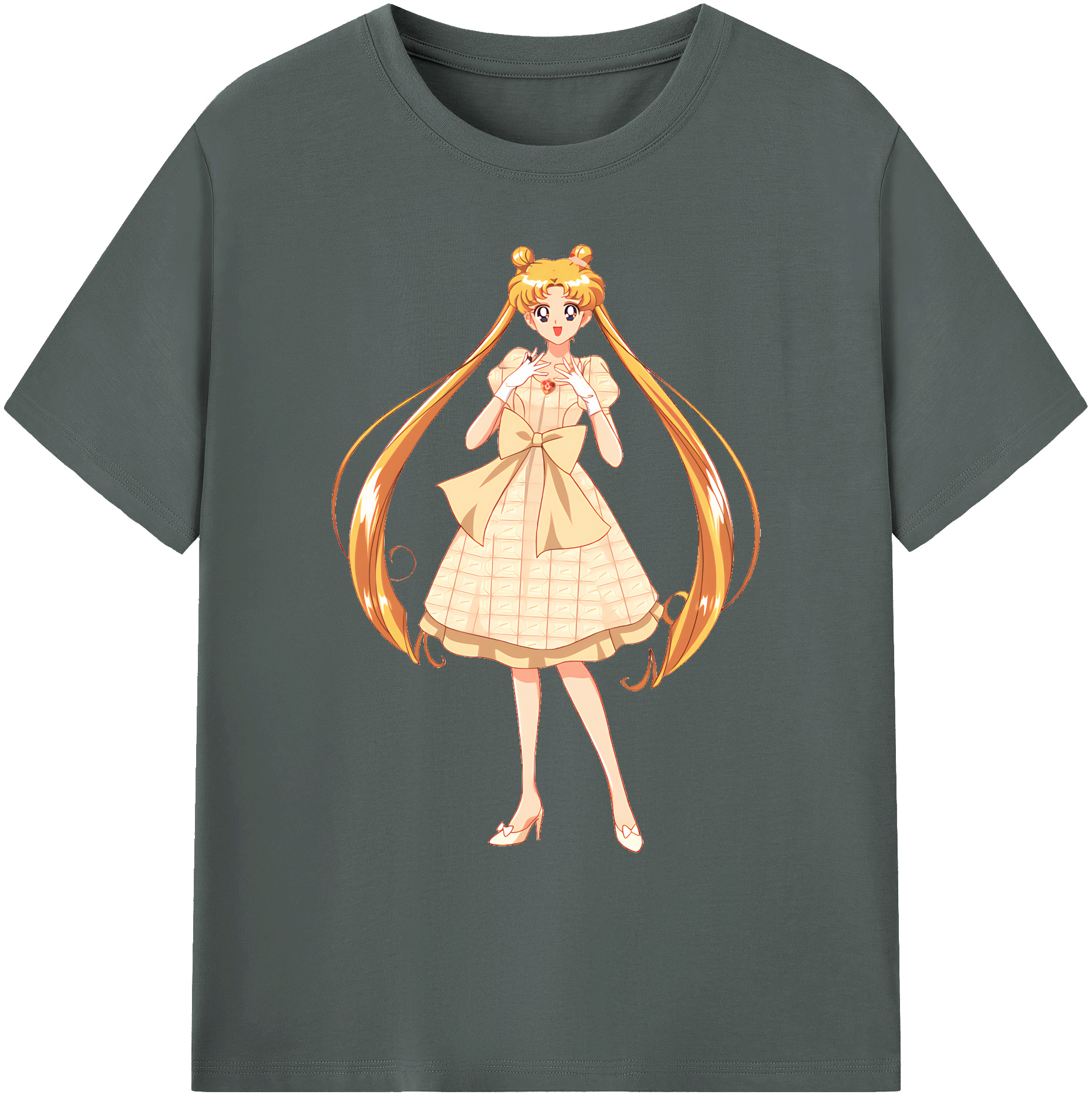 （画像用） 美少女戦士セーラームーン 愛野 美奈子 あいの みなこ Sailor Moon Aino Minako 綿100％ メンズ半袖Tシャツ｜肌触りやわらか＆通気性